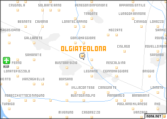 map of Olgiate Olona