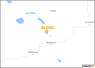 map of Olʼgino