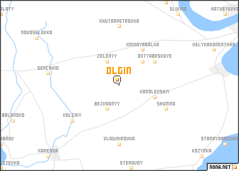 map of Olʼgin