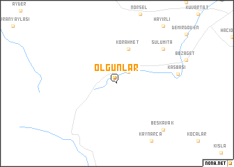 map of Olgunlar