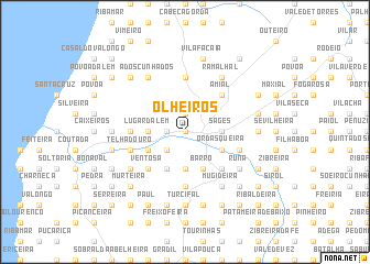 map of Olheiros