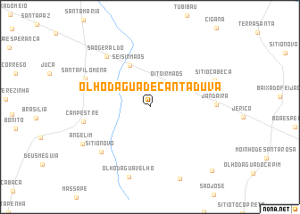 map of Ôlho dʼÁgua de Cantaduva