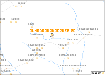 map of Ôlho dʼÁgua do Cruzeiro