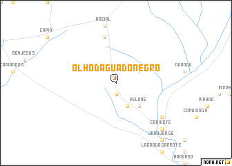 map of Ôlho dʼÁgua do Negro