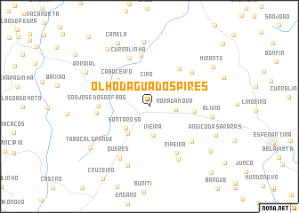 map of Olho-dʼÁgua dos Pires