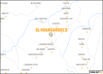 map of Ôlho dʼÁgua Sêco