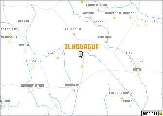 map of Ôlho dʼÁgua