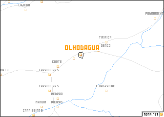 map of Ôlho dʼÁgua