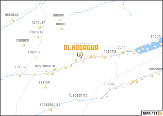 map of Olho-dʼÁgua