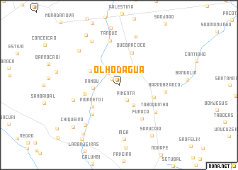 map of Olho-dʼÁgua