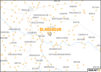 map of Olho-dʼÁgua