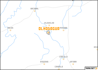 map of Ôlho dʼÁgua