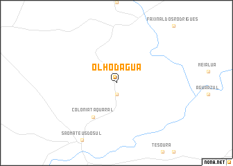 map of Ôlho dʼÁgua