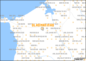 map of Olho Marinho