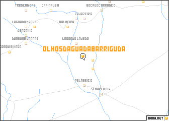 map of Olhos dʼÁgua da Barriguda
