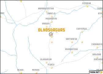 map of Olhos dʼÁguas