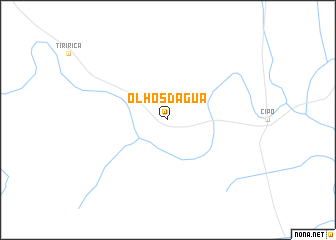 map of Olhos dʼÁgua