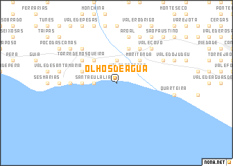 map of Olhos de Água