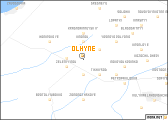 map of Olʼhyne