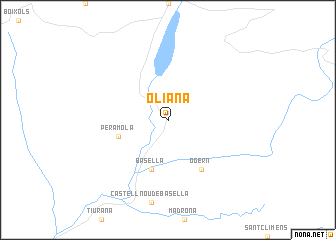 map of Oliana