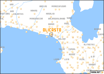 map of Olicasto