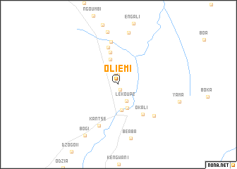 map of Oliémi