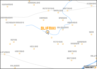 map of Olifniki