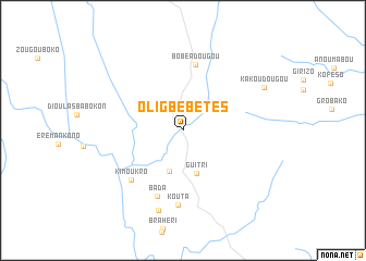 map of Oligbé Bétes