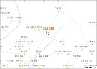 map of Oligie