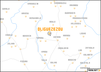 map of Oliguézézou