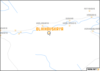 map of Olikhovskaya