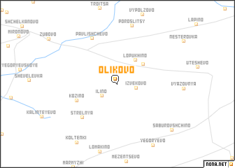 map of Olikovo