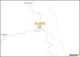 map of Olinsk