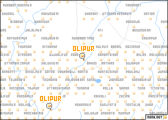 map of Olipur