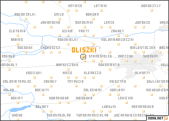 map of Oliszki