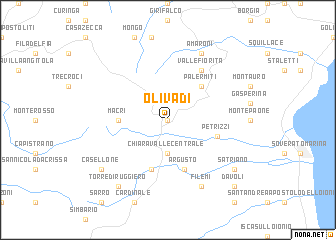 map of Olivadi