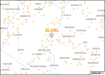 map of Olival