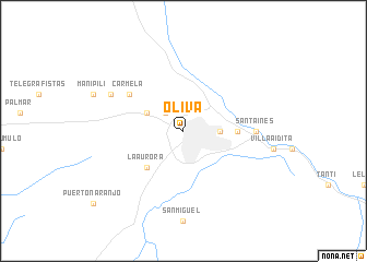 map of Oliva