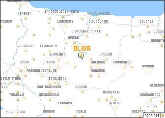 map of Oliva