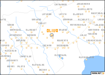 map of Oliva