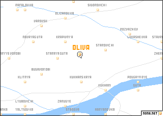 map of Oliva