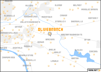 map of Olive Branch