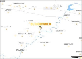 map of Olive Branch