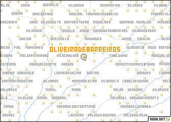 map of Oliveira de Barreiros