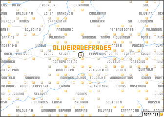 map of Oliveira de Frades