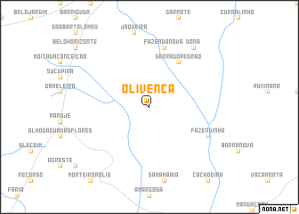 map of Olivença