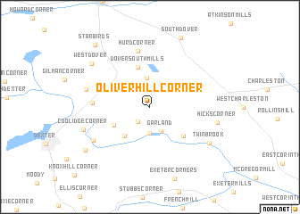 map of Oliver Hill Corner