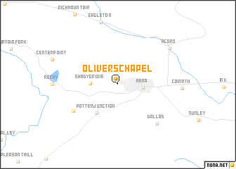 map of Olivers Chapel