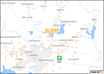 map of Oliver