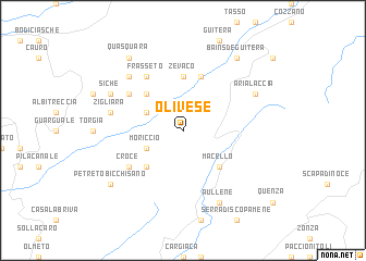 map of Olivese